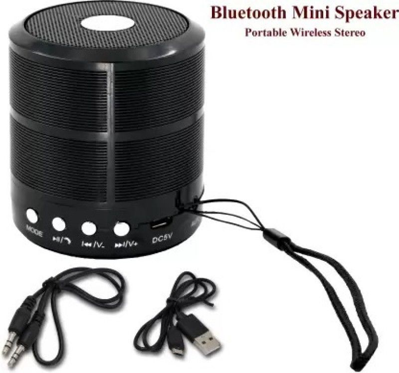 CREATION4U WS 887 High Sound Bass Sub-woofer (MT-7) 5 W Bluetooth Laptop/Desktop Speaker  (Black, Stereo Channel)