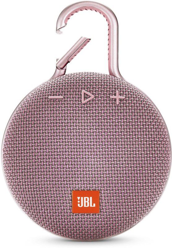 JBL by Harman CLIP 3 Portable Bluetooth Speaker  (Pink, Mono Channel)