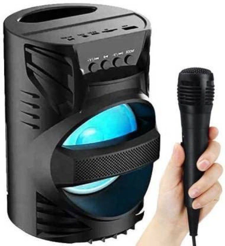 HIFY Karaoke Speaker With Mic Super Bass Bluetooth Wireless Portable 10 W Bluetooth PA Speaker  (Neon Blue, Stereo Channel)