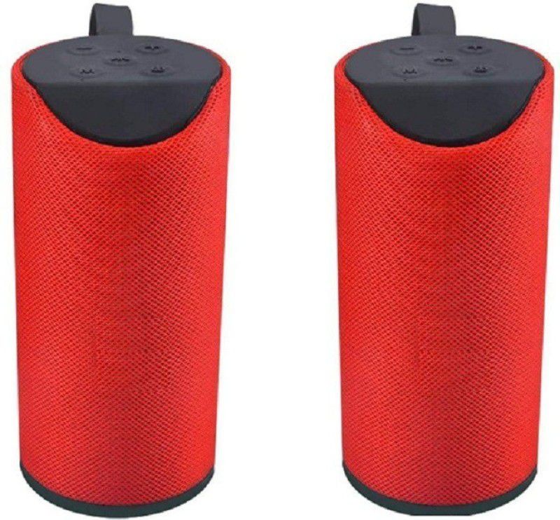 REEPUD Wireless Bluetooth Speaker With Mic 5 W Bluetooth Speaker  (Red, Stereo Channel)