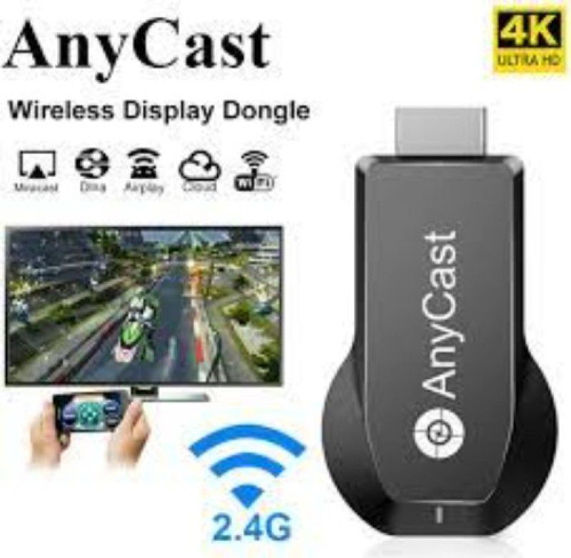 SYARA YRI_600L Any cast WiFi HDMI Dongle & Wireless Display for TV Media Streaming Device  (Black)