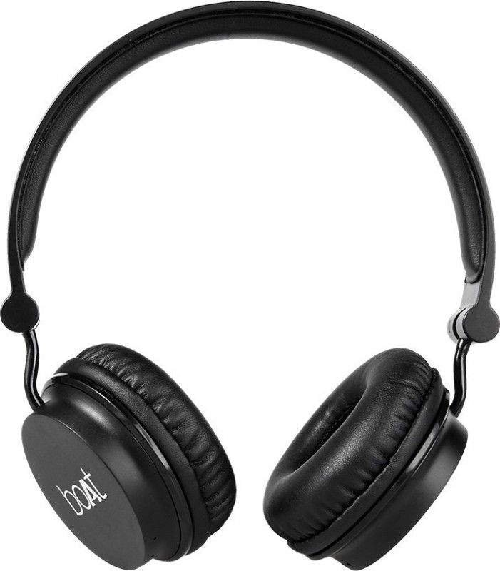 (Refurbished) boAt Rockerz 400 Super Bass Bluetooth Headset with Mic  (Carbon Black, On the Ear)