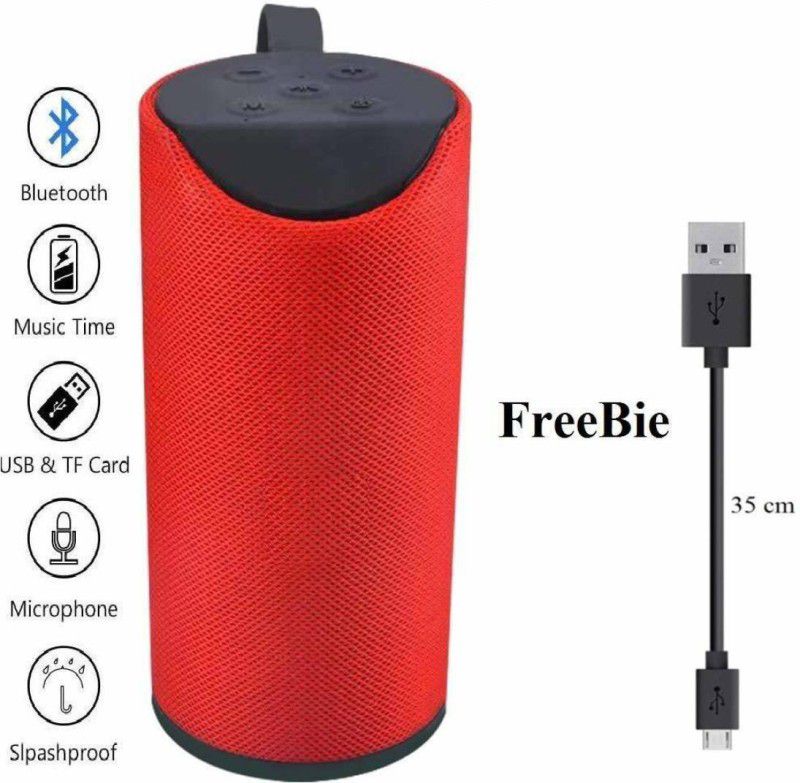 ATIASRAMA NEW-ROCKER THUNDER 10 W Bluetooth Party Speaker RedAT-8 10 W Bluetooth Speaker  (Red, Stereo Channel)