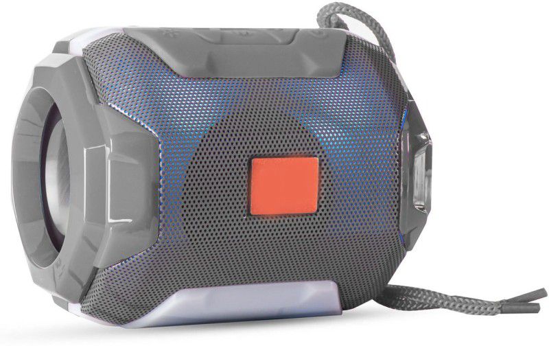 Techobucks Best TG-162 Bluetooth Portable Speaker with High Bass LED Disco Lights 10 W Bluetooth Speaker  (Grey, 5.1 Channel)