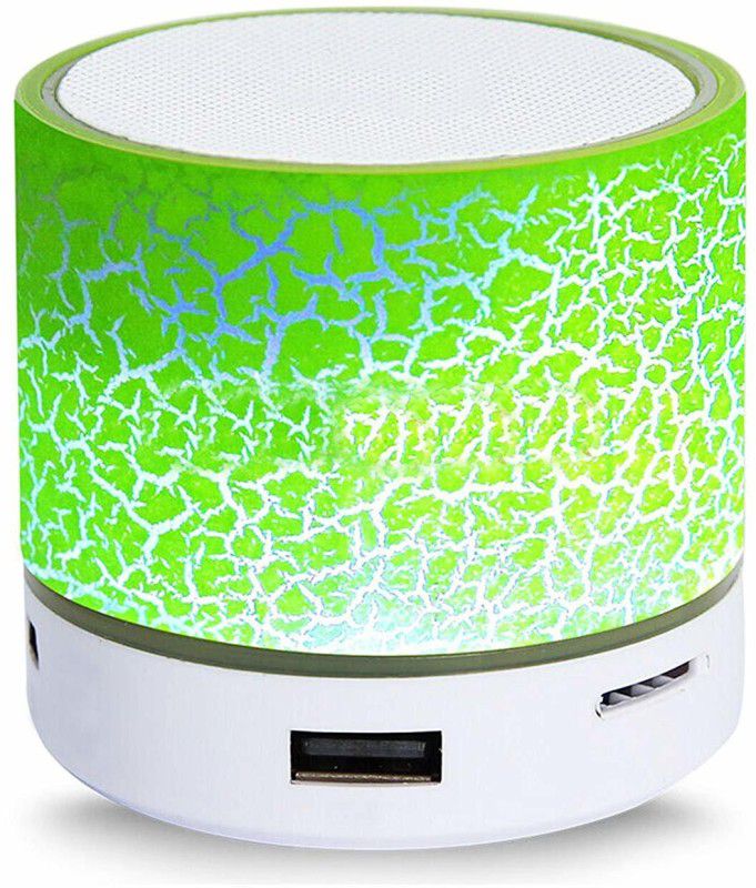 Voltegic ™ A9 Smart LED Light Crack Mini Wireless Speaker Portable Stereo 3 W Bluetooth Speaker  (Green, Mono Channel)