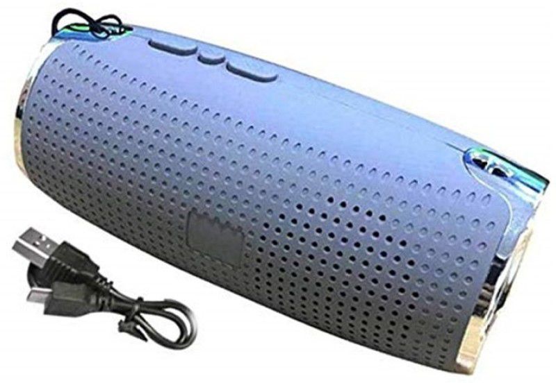DRUMSTONE FD-3 Portable Wireless V4.1 Speaker System with FM/USB/TF 5 W Bluetooth Speaker  (Grey, Stereo Channel)