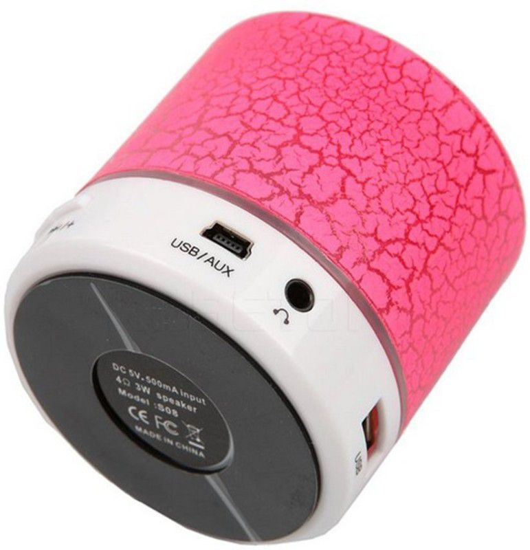 Voltegic ™ Bluetooth S10 Multimedia Speaker System 3 W Bluetooth Speaker  (Red, Mono Channel)