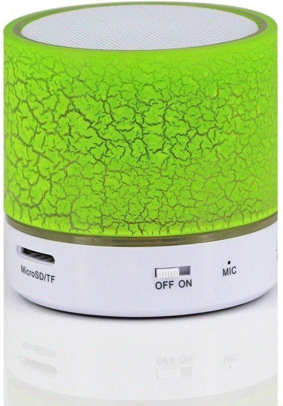 Voltegic ® 2018 Model Mini Bluetooth Speaker SIGNUM, with MP3 Player, FM Radio, TF Card, and LED Light 3 W Bluetooth Speaker  (Green, Mono Channel)