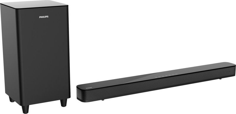 PHILIPS HTL8162 with Wireless Subwoofer, HDMI ARC, Touch Controls 160 W Bluetooth Soundbar  (Black, 2.1 Channel)