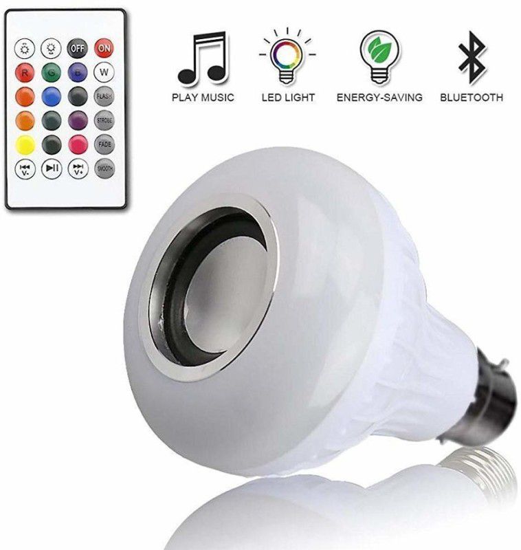 VibeX ®IIVX - KN507 - LED Light Bulb Bluetooth Speaker 2 W Bluetooth Speaker  (Slate Grey, Stereo Channel)