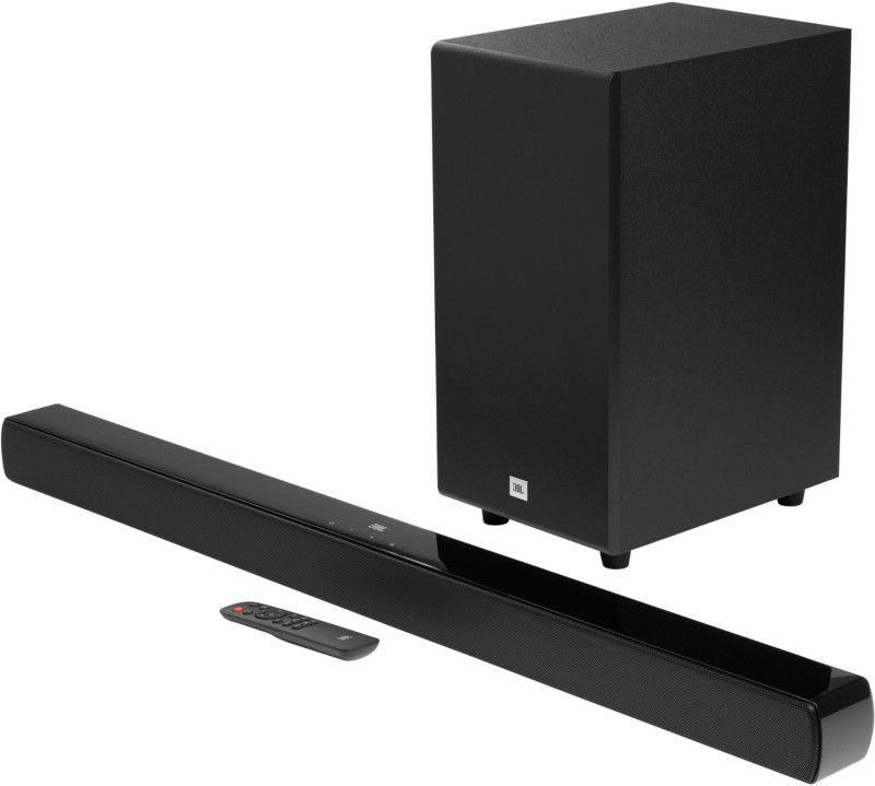JBL Cinema SB190, Dolby Atmos Sound, Wireless Subwoofer for Extra Deep Bass 380 W Bluetooth Soundbar  (Black, 2.1 Channel)