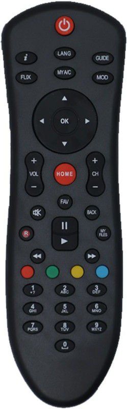 Upix 11 (With Recording) DTH Remote Compatible for DishTV Set Top Box (EXACTLY SAME REMOTE WILL ONLY WORK) Remote Controller  (Black)