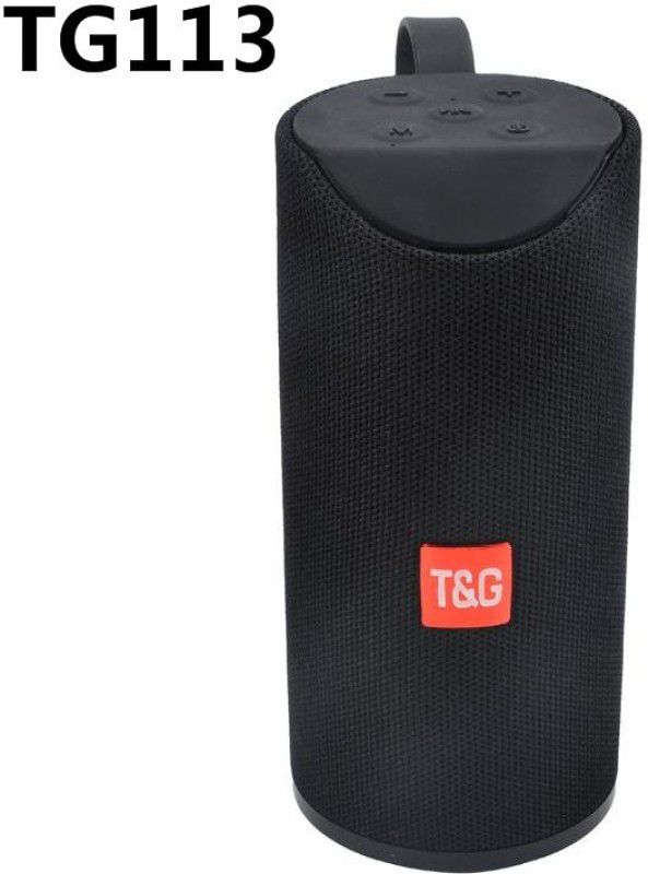 VibeX TG 113 Bluetooth Speaker Portable Wireless Speaker-SpK-452 10 W Bluetooth Speaker  (Classic Black, Stereo Channel)