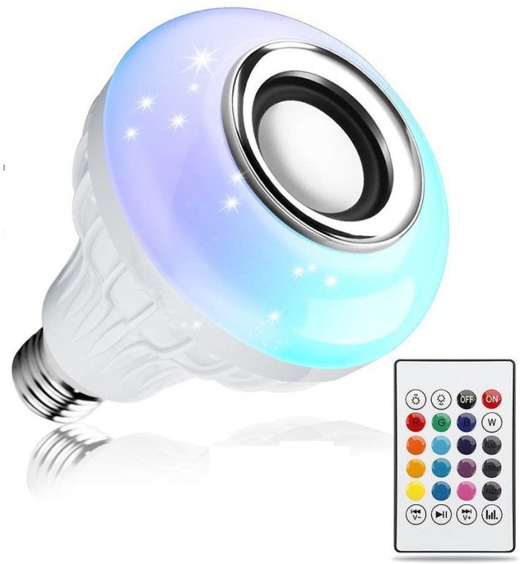 VibeX ®XVII - YG460 - Music Light Bulb, B22 led 2 W Bluetooth Speaker  (Aura Multicolor, Stereo Channel)