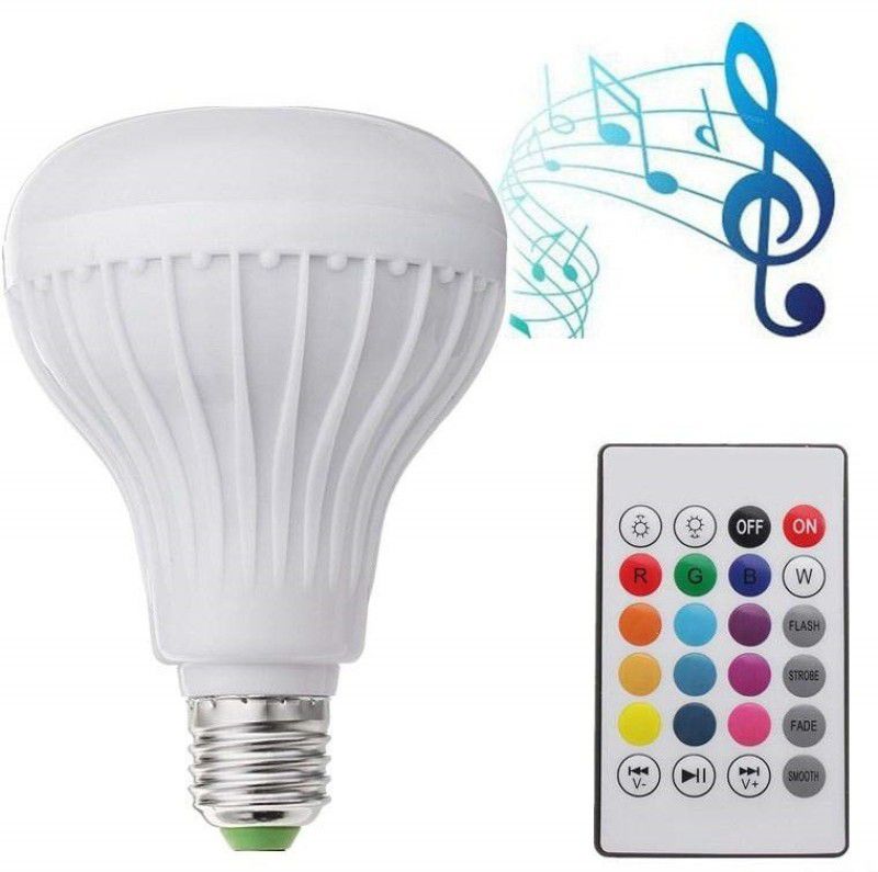 VibeX ®XXI - KN533 - LED Bulb with Speaker with Bluetooth RGB 2 W Bluetooth Speaker  (Smart Grey, Stereo Channel)