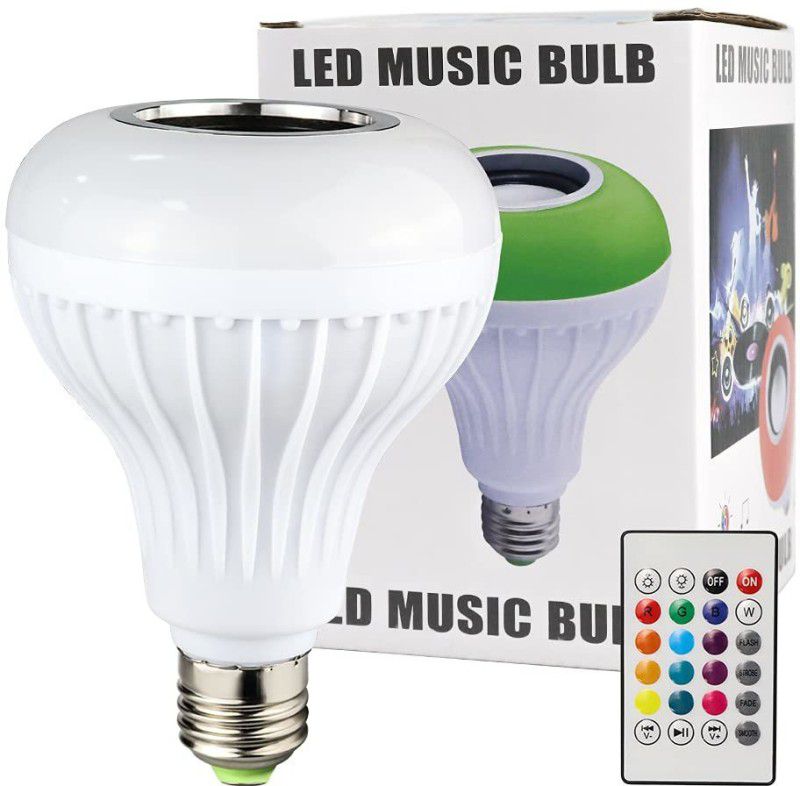 VibeX IVI™-225-GB-12W b22d LED Multicolour Bulb 2 W Bluetooth Speaker  (Smart White, Stereo Channel)