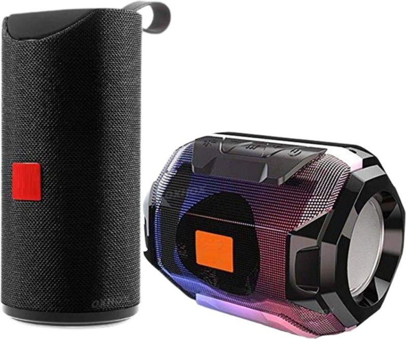 Oxhox v S 5.1 Bluetooth ComboPack BASS Stereo Sound Drum & Tube Speaker+FM FM(2 Pcs) 10 W Bluetooth Speaker  (Black, Black, Stereo Channel)