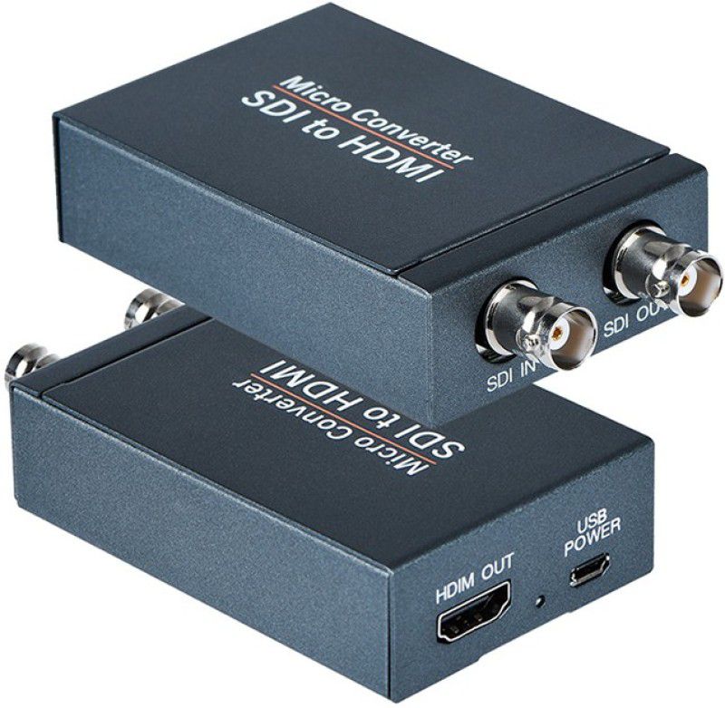 microware SDI to HDMI 720P/1080P Adapter Video Converter SDI Transmission Up to 164ft/50m Media Streaming Device  (Black)