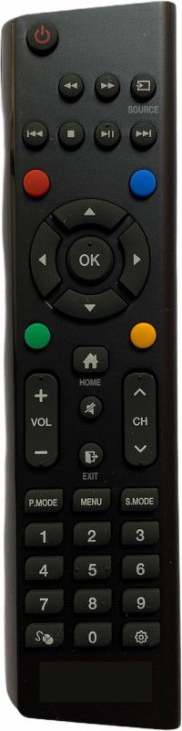 Upix REC651 LCD/LED TV Remote Compatible for Reconnect LCD/LED TV (EXACTLY SAME REMOTE WILL ONLY WORK) Remote Controller  (Black)