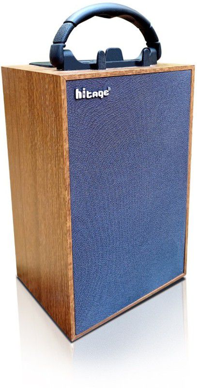 Hitage BS-319+ Bluetooth Speaker Playing With Mobile/Tablet/Laptop/Aux/Memory Card/Pan Drive 5 W Bluetooth Soundbar  (Wooden color Brown, Stereo Channel)