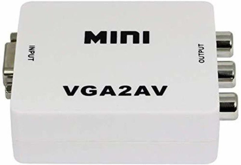 viaxos VGA2AV/CVBS Adapter Media Streaming Device  (White)
