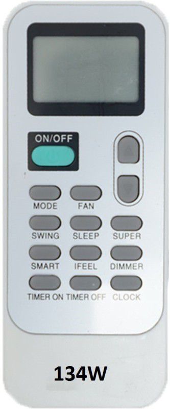Upix SH-134W AC Remote Compatible for Whirlpool AC (EXACTLY SAME REMOTE WILL ONLY WORK) Remote Controller  (White)