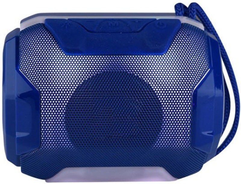 menaso Super BASS Bluetooth Speaker with Color Changing Disco LED Light Supported FM, Memory Card, Pendrive, Bluetooth and Inbuilt MIC for Calling Supported 5 W Bluetooth Speaker  (Blue, Stereo Channel)