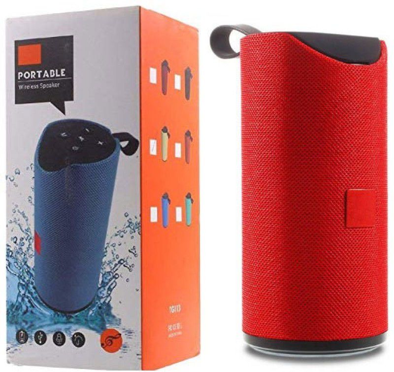 RECTITUDE TG-113 SPEAKER ULTRA HIGH BASS sound 5 W Bluetooth Speaker 10 W Bluetooth Speaker  (Red, Stereo Channel)