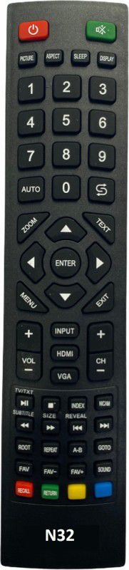 Upix SH-N32 LCD/LED TV Remote Compatible for Llyod LCD/LED TV (EXACTLY SAME REMOTE WILL ONLY WORK) Remote Controller  (Black)