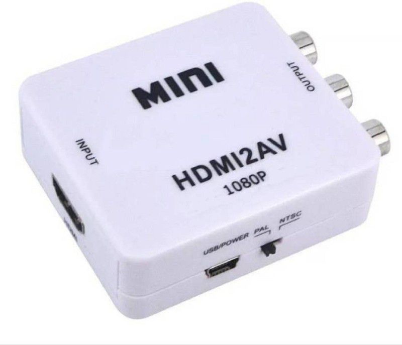TERABYTE HDMI TO AV SELECTOR BOX 1080P HD VIDEO CONVERTER Media Streaming Device  (White)