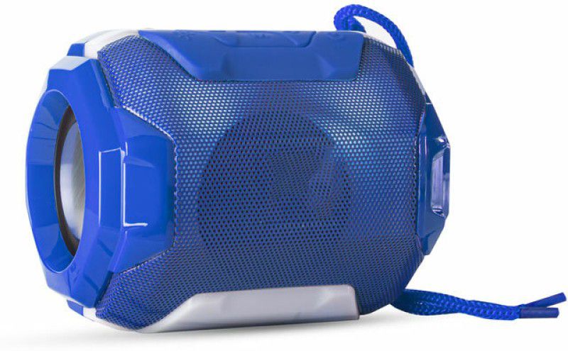 F FERONS A005 Mini Portable Wireless Speaker HiFi Stereo Sound System TF Card USB Outdoor Multimedia Speakers with LED Light Sub woofer 10 W Bluetooth Speaker  (Blue, Stereo Channel)