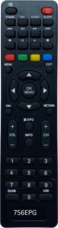 Upix SH-756EPG (WiFi) DTH Remote Compatible for Free Dish DTH (with WiFi) (EXACTLY SAME REMOTE WILL ONLY WORK) Remote Controller  (Black)