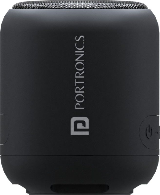 Portronics SoundDrum 1 10W TWS Portable Speaker, Inbuilt-FM & Type C Charging 10 W Bluetooth Speaker  (Black, Mono Channel)