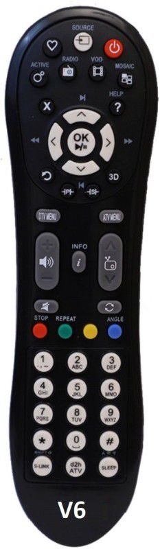 Upix SH-V6 LCD/LED (with D2H) TV Remote Compatible for Videocon LCD/LED(with DTH) (EXACTLY SAME REMOTE WILL ONLY WORK) Remote Controller  (Grey)
