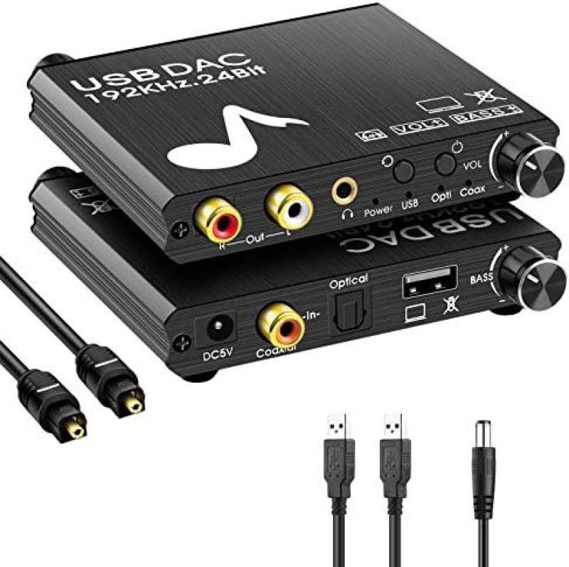 Etzin USB Input Digital to Analog Audio Converter Media Streaming Device  (Black)