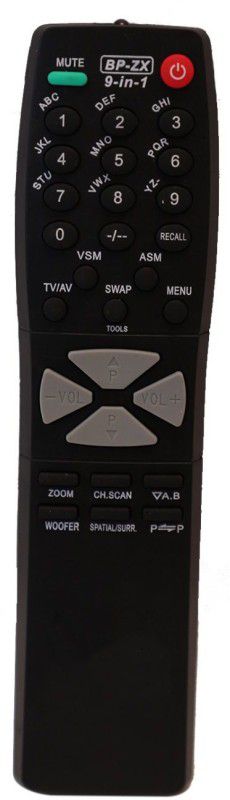 Upix RC53X TV Remote Compatible for BPL CRT TV (EXACTLY SAME REMOTE WILL ONLY WORK) Remote Controller  (Black)