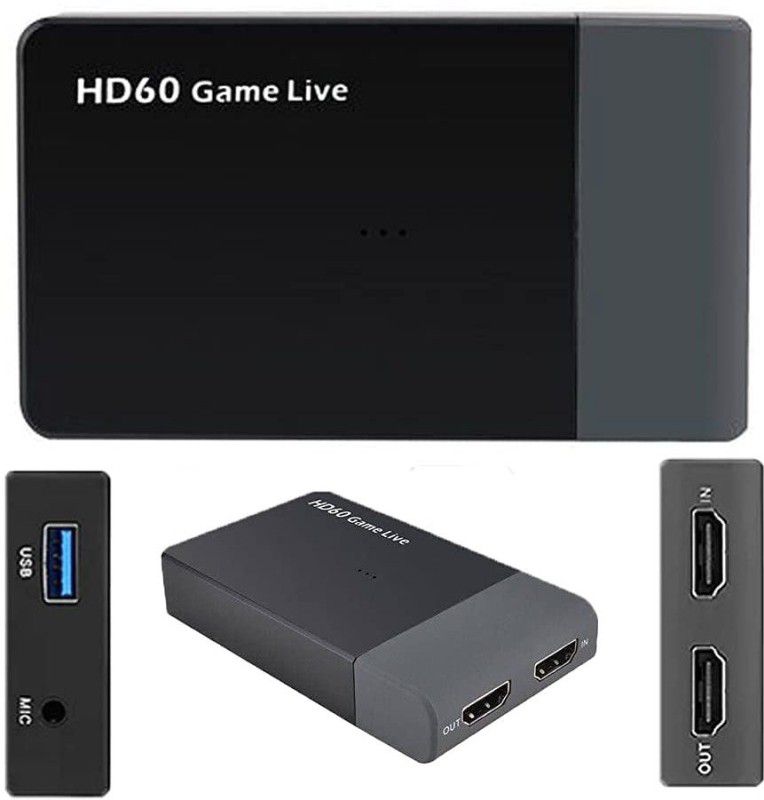 dhruvga USB 3.0 Video Recording HDMI Video Recording HD HD60 Game Live Streaming. (DHV-VID-0133) Media Streaming Device  (Black)