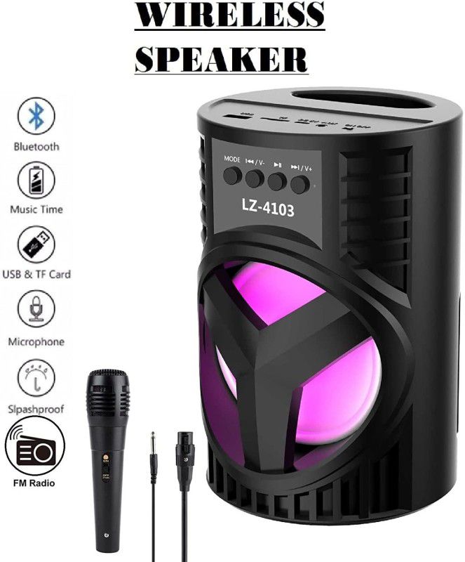 IMMUTABLE Ws03/Lz4103 new Bluetooth speaker with karaoke mic T19 10 W Bluetooth Home Audio Speaker  (Black, 5.1 Channel)