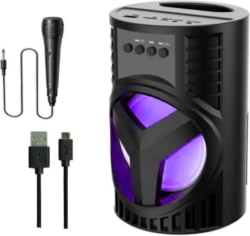 IMMUTABLE Ws03/Lz4103 new Bluetooth speaker with karaoke mic T15 10 W Bluetooth Speaker  (Black, 5.1 Channel)
