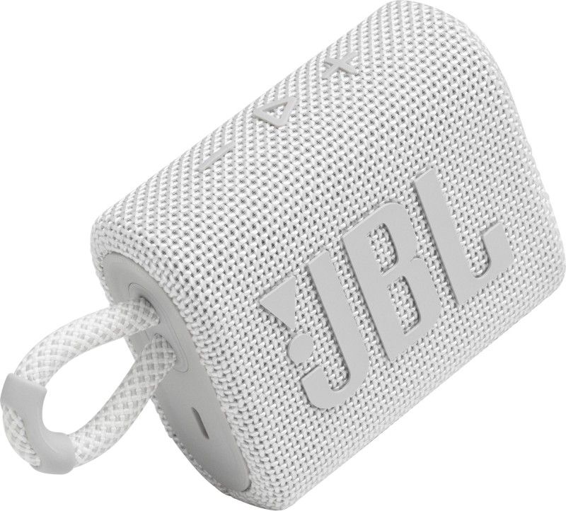 JBL GO 3 4.2 W Bluetooth Speaker  (White, Mono Channel)