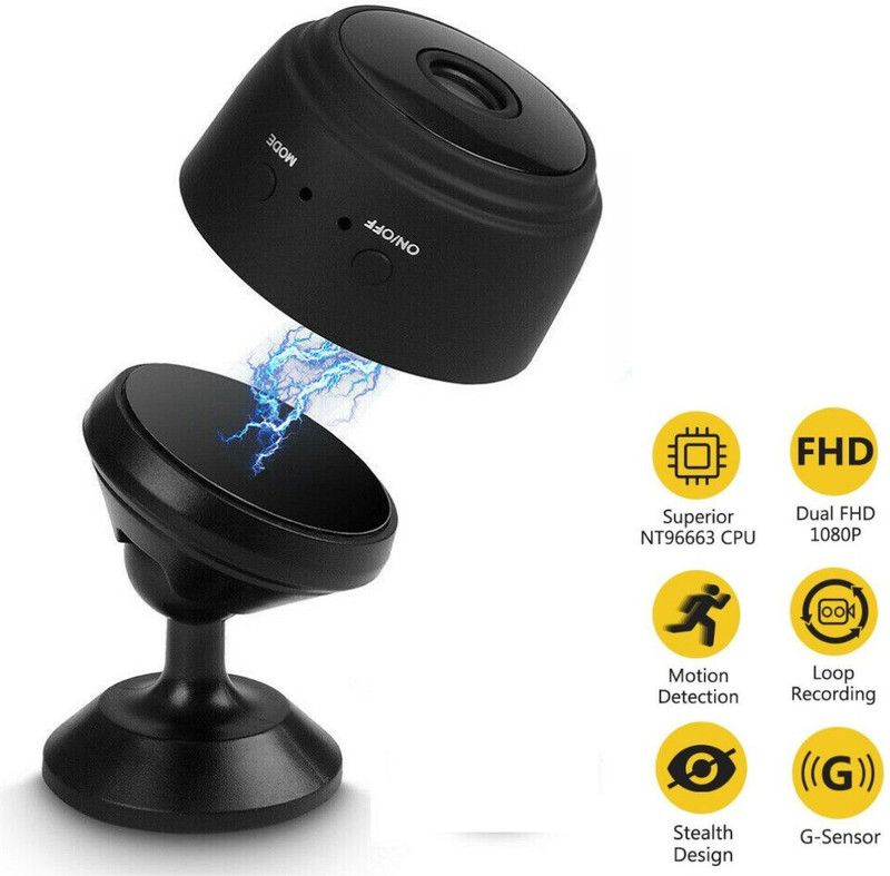SIOVS Spy Wireless Network Camera Smart Cctv Camera Full HD Micro Wifi Hidden Spy Camera  (64 GB, 1 Channel)