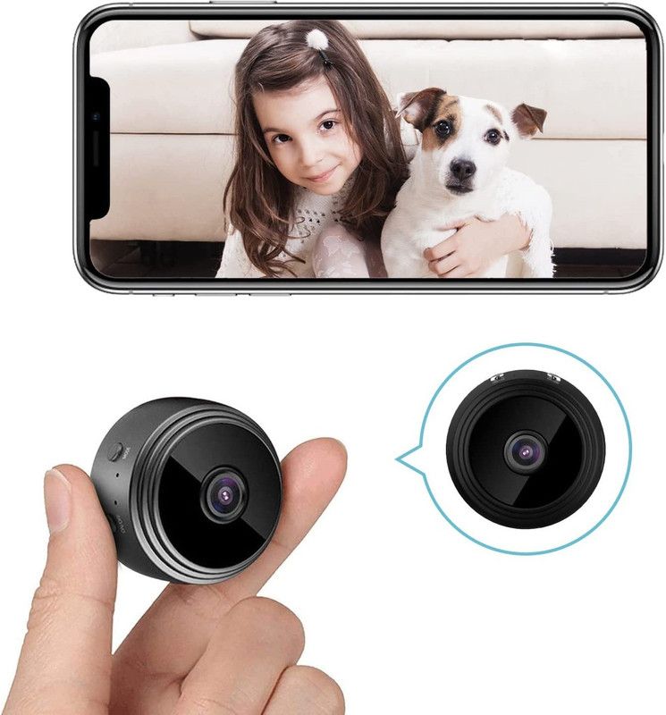 JRONJ Spy Camera WiFi Hidden Camera Wireless HD 1080P Small Built-in Battery Security Camera  (64 GB, 1 Channel)
