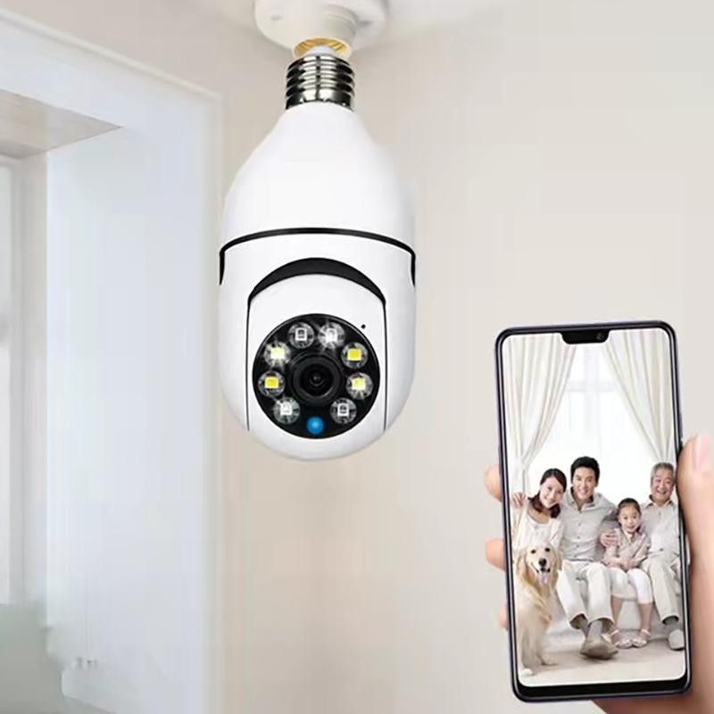 SIOVS Spy WiFi ptz Bulb Camera Tracking Bulb Night vision Security Camera  (64 GB, 1 Channel)