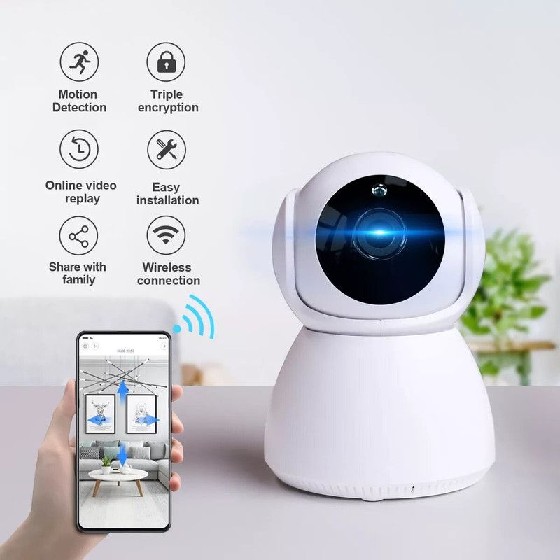 SIOVS IR Wifi CCTV IP Camera Smart Network Wireless Camera Mini Night Vision Spy Camera  (64 GB, 1 Channel)
