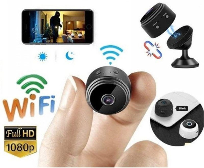 SIOVS Mini Hidden Camera WiFi Night Vision Home Sports DV Camera 1080P Camera Motion Detection Long Battery Backup Security Camera  (64 GB, 1 Channel)