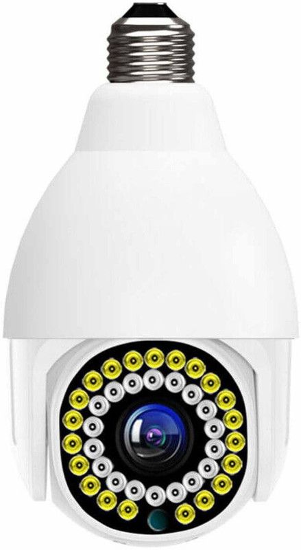 JRONJ Wifi Bulb CCTV Camera Night Vision Two-Way Audio Smart Motion Detection Security Camera  (64 GB, 1 Channel)