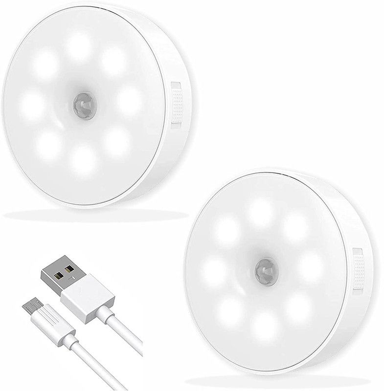 Aisley Motion Sensor Light Wireless LED Night Light with USB Charging (2 Pieces) Motion Sensor Light