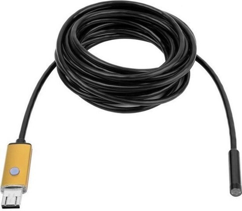 MatLogix Endoscope Mini HD Camera Snake Tube 5.5 mm Lens USB Inspection 6 LED Borescope camera with 10m wire for Android Phone PC & Notebook (Wire Length-10mtr, Lens Size- 5.5mm Security Camera  (1 Channel)
