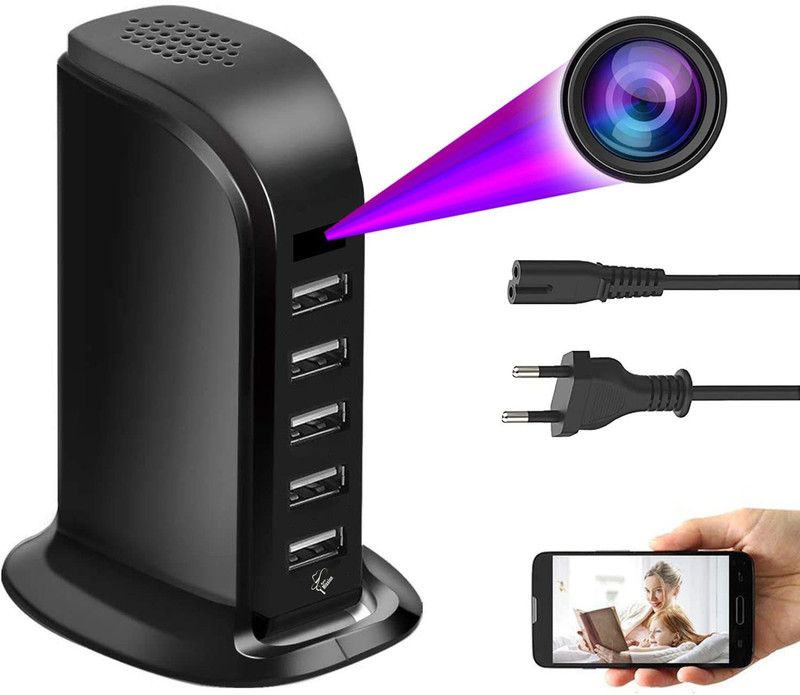 Garundropsy USB Charger Camera, Spy Camera 5-Port USB HD WiFi Camera for Home Security Camera  (1 Channel)