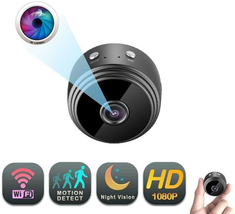 SIOVS Wi-Fi 1080p Full HD 130 degree Viewing Area CCTV Security Spy Camera, Black Security Camera  (64 GB, 1 Channel)